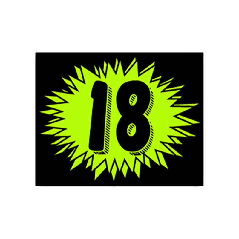 Chartreuse Windshield Sticker year 18