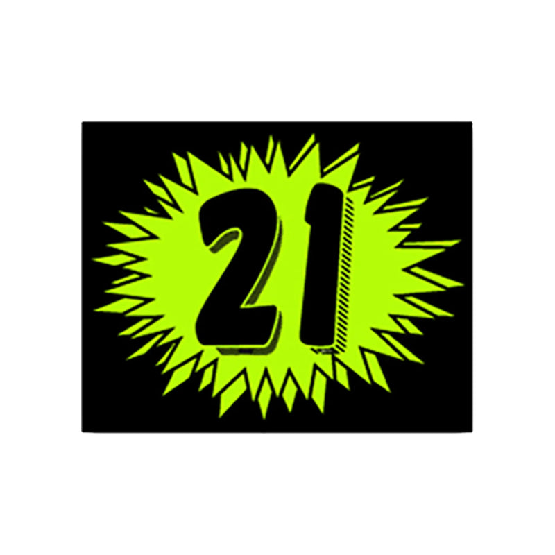 Chartreuse Windshield Sticker year 21