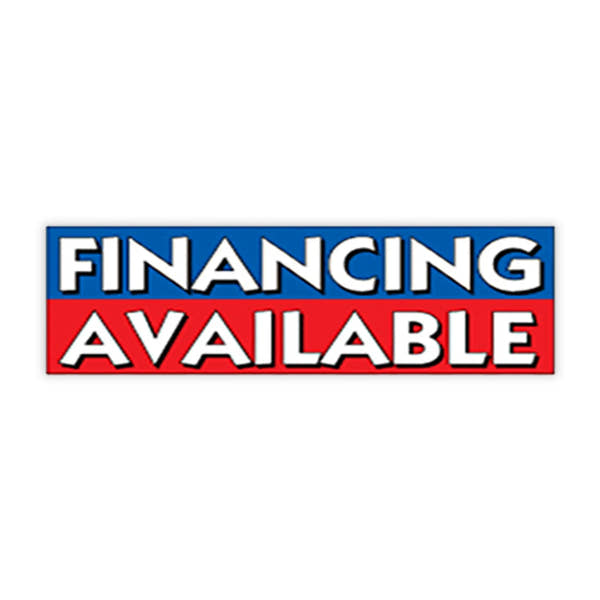 Windshield Banner Financing Available