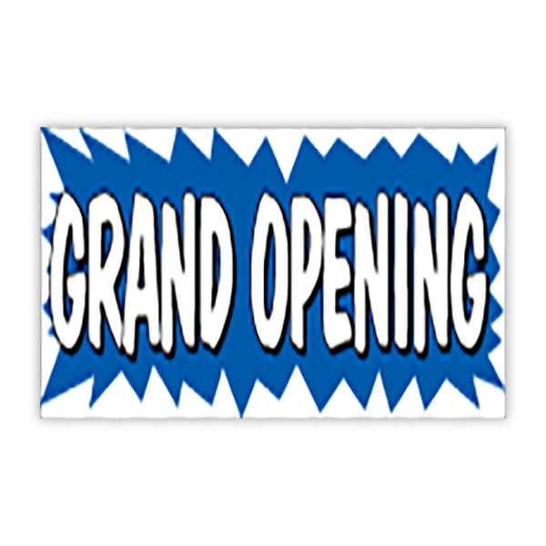 Burst Banners 3 x 10 Grand Opening.