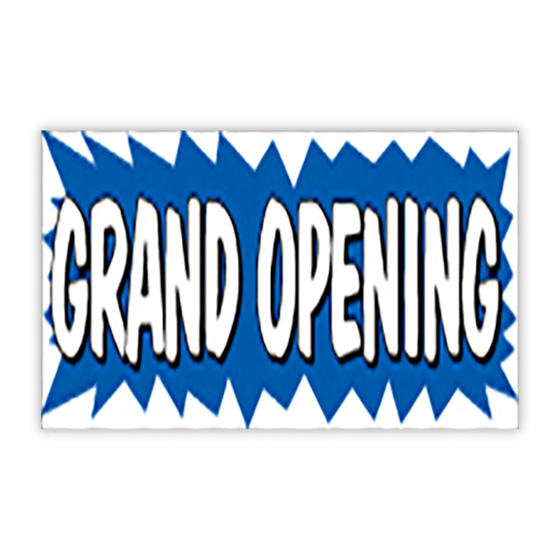 Burst Banners 3 x 10 Grand Opening.