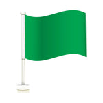 Thumbnail for Green Double Pane Clip-on Car Window Flag.