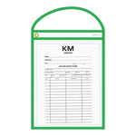 Thumbnail for Green Neon Stitched Work & Repair Order Holders – Clear Vinyl.