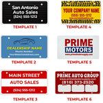 Thumbnail for Personalized License Plate Inserts – Full Color Message Plates for car Dealers