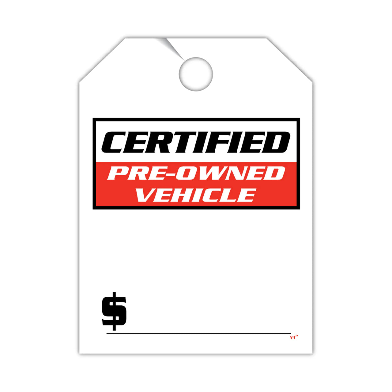 Certified Pre-Owned Vehicle Mirror Hang Tags