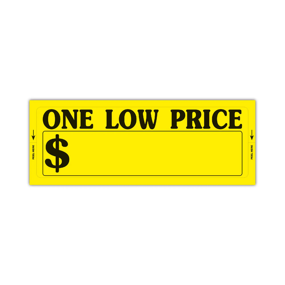 One Low Price Sticker.