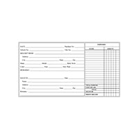 Thumbnail for Blank form with columns for date, purchase number, expenses, vehicle details, and sold to information.