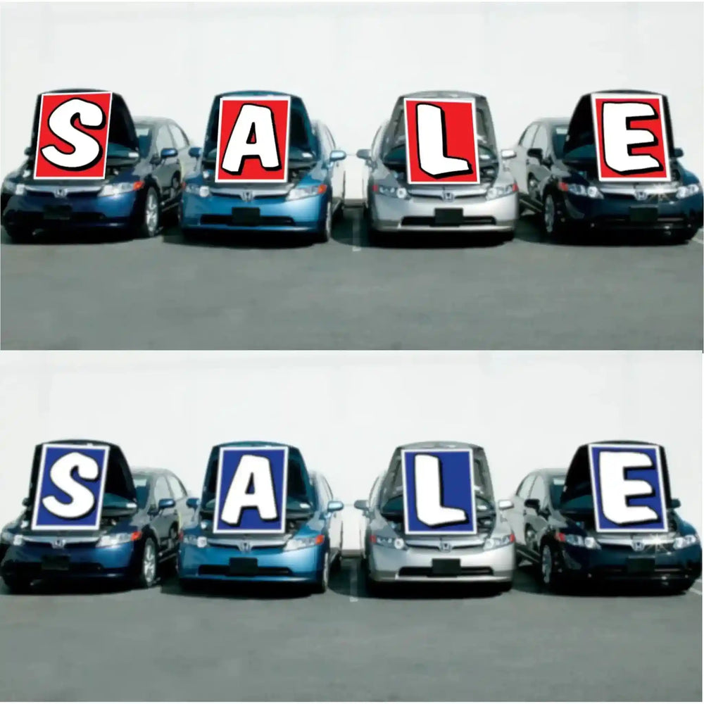 Elevate vehicle displays with our Underhood Sign Sets SALE collection, featuring clear text, durable materials, and a professional appearance.