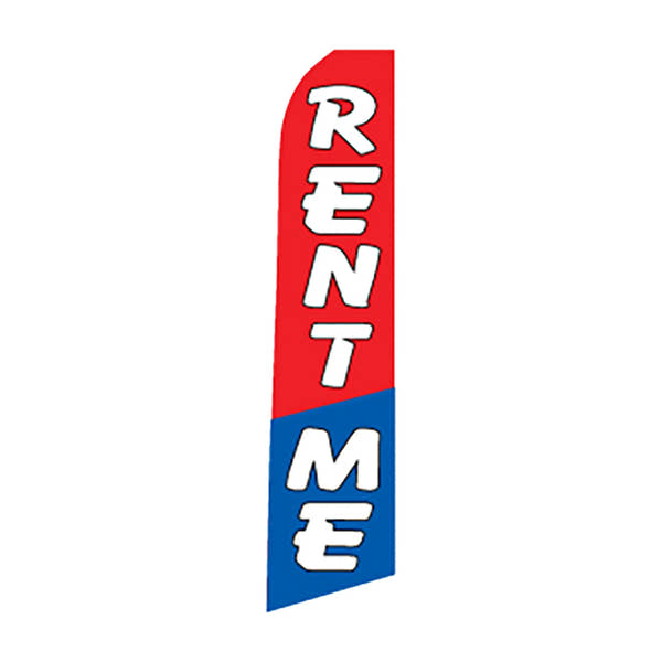 Rent Me Swooper Feather Flag Kit with Ground Spike Base Patriotic - Prime Dealer Supply.