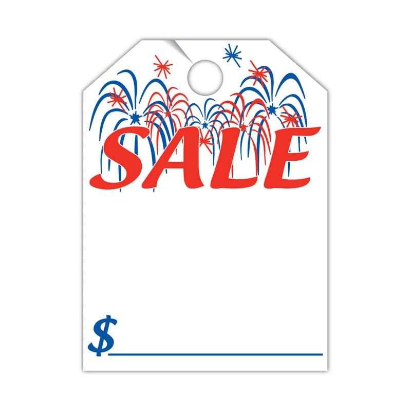 Fireworks Sale Mirror Tag.
