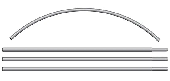 4 Piece Swooper Flag pole set for Swooper Flags