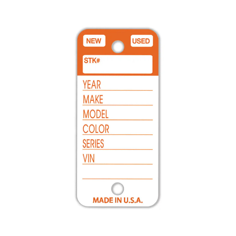 Top Stipe key tag in Orange.