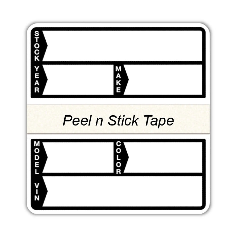 Poly Stock Sticker in White.