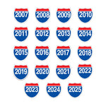Thumbnail for Model Year Interstate Windshield Stickers