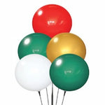 Thumbnail for Premium DuraBalloon Holiday Color Reusable 5-Balloon Cluster Kit with ground spike