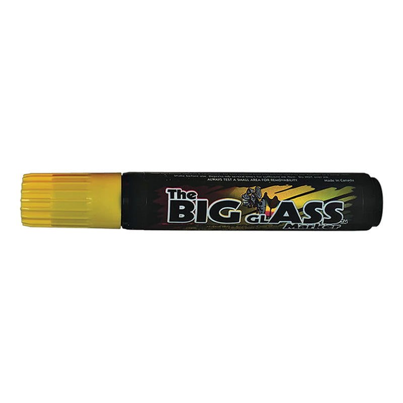 Yellow Big Glass Markers Water Based.
