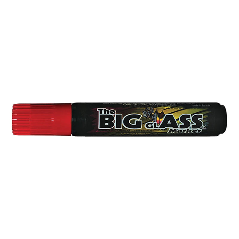 Red Big Glass Markers Water Based.