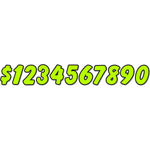 Thumbnail for Die Cut Chartreuse and Black Windshield Numbers