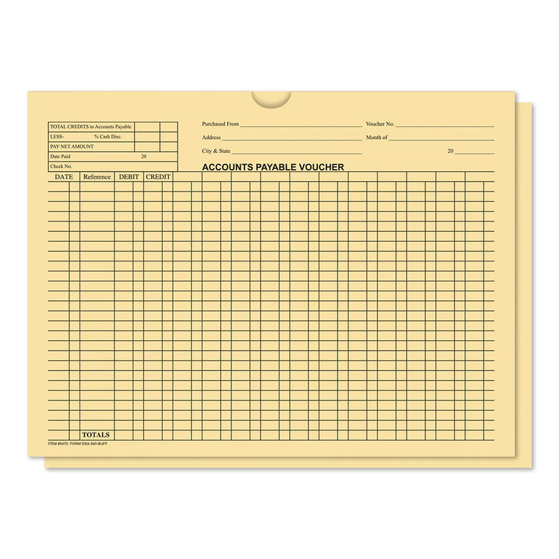 Buff Accounts Payable Voucher Jackets