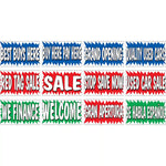 Thumbnail for Burst Banners 3 x 10 in assorted slogans for car dealers.