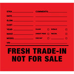 Thumbnail for Fresh Trade in  not for sale sticker red.