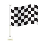 Thumbnail for Check Black and White Clip-on Car Message Window Flags.