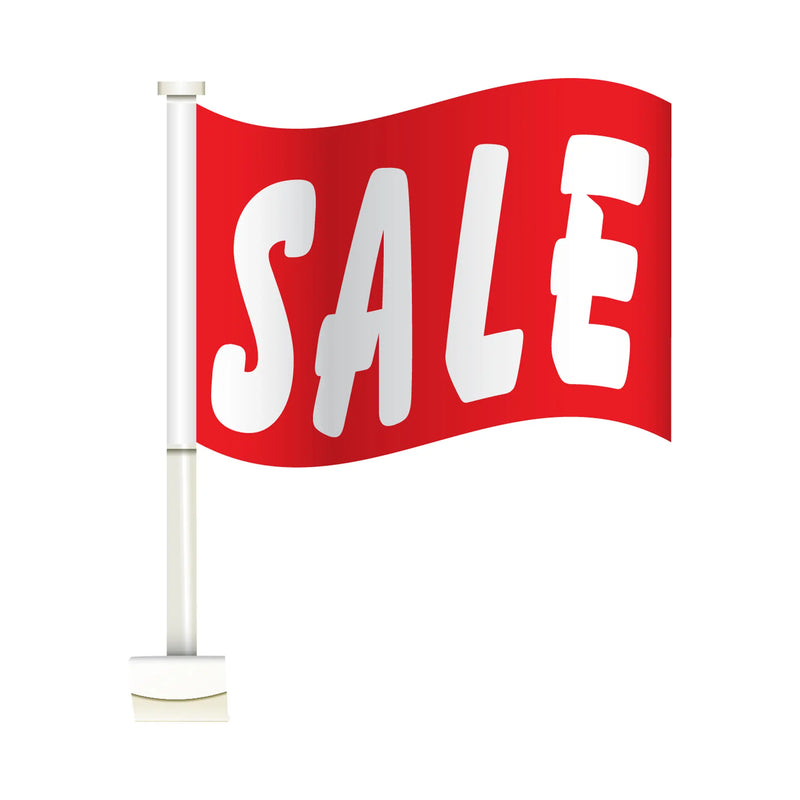 Sale Single Pane Clip-on Car Message Window Flags .