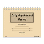 Thumbnail for Daily Appointment Record Book for Service Department