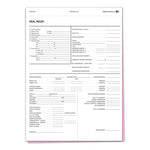 Thumbnail for 2-part deal recap form with white and pink carbonless copies – 100 pack.