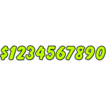Thumbnail for Die Cut Chartreuse and Black Windshield Numbers