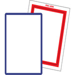 Thumbnail for Blank Border Stock Tickets in Red or Blue