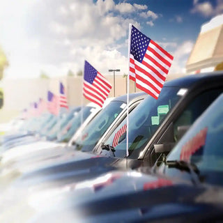 American Flag Antenna Pennant