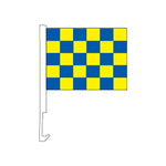 Thumbnail for Yellow and Blue Clip-on Car Flag.