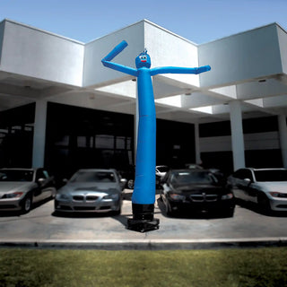 Tube man air dancer in blue with blower