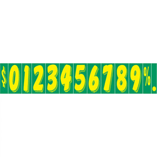 7.5 inch green and yellow pricing yellow.