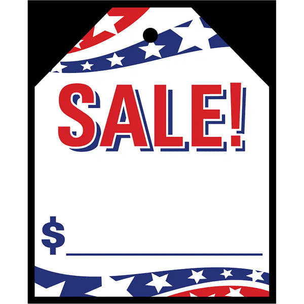 Sale Patriotic color windshield sticker.