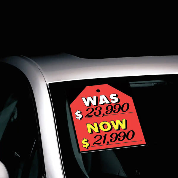 Was now windshield sticker on car.