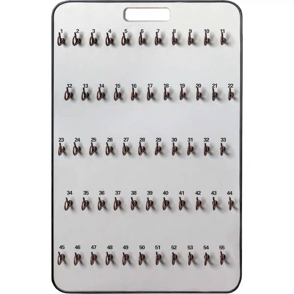 55 hook portable key board with safety clips.