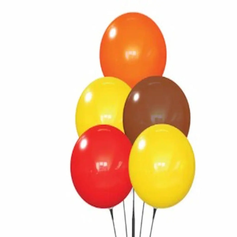 Premium DuraBalloon Holiday Color Reusable 5-Balloon Cluster Kit with ground spike