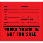 Thumbnail for Fresh Trade in  not for sale sticker red.