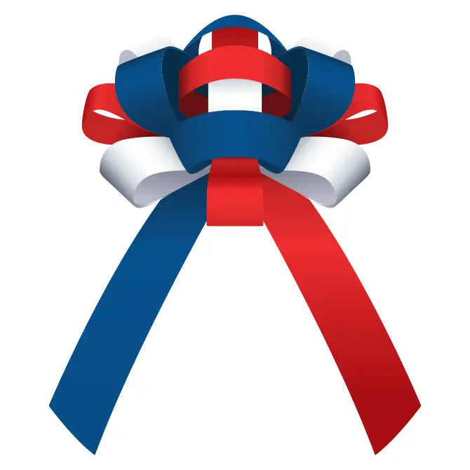 Giant Car Bows-Red White and Blue-Prime Dealer Supply