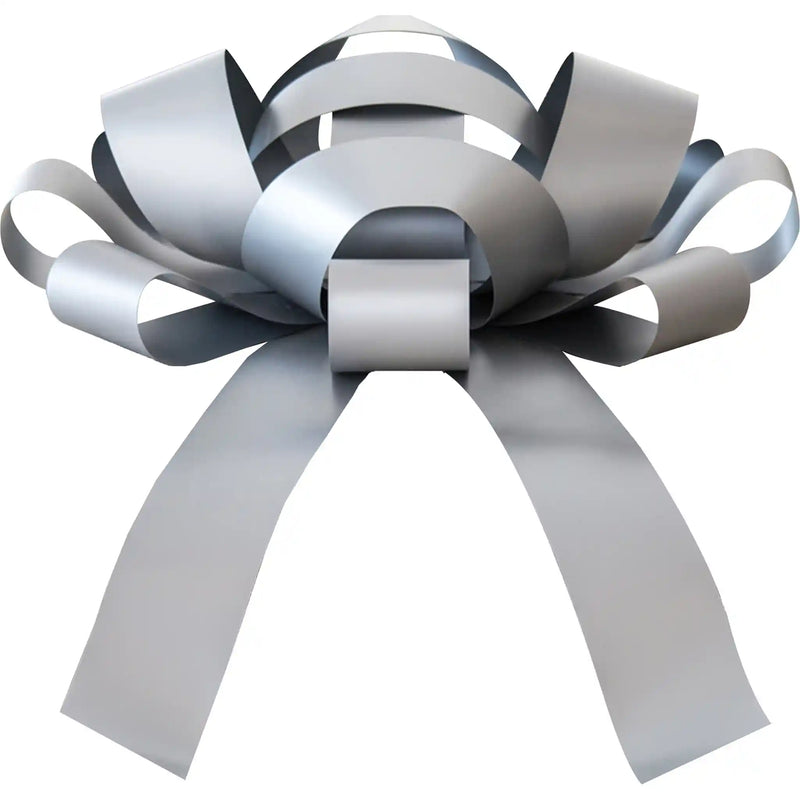 Silver  Car Bow with Magnet