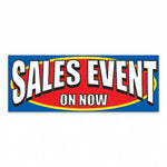 Thumbnail for Sales Event On Now : Giant Cloth Fence Banner – 4.5' x 12', high-quality fabric with grommets for outdoor installation.