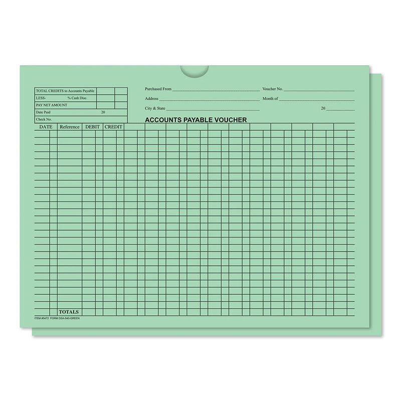 Green Accounts Payable Voucher Jackets