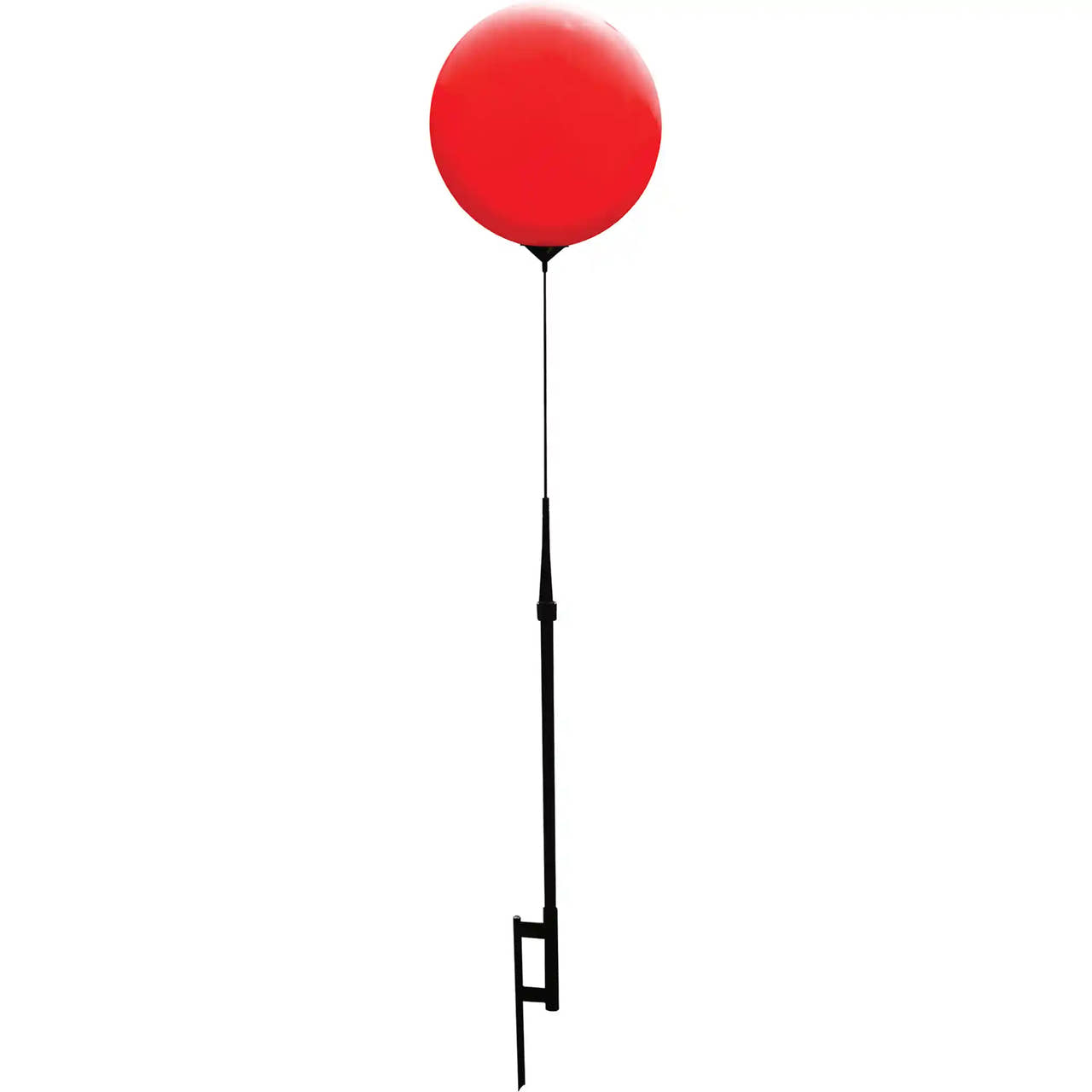 Reusable Balloon Holder Pole and balloon with ground spike