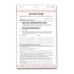 Thumbnail for implied buyers guide with adhesive tape 2 part