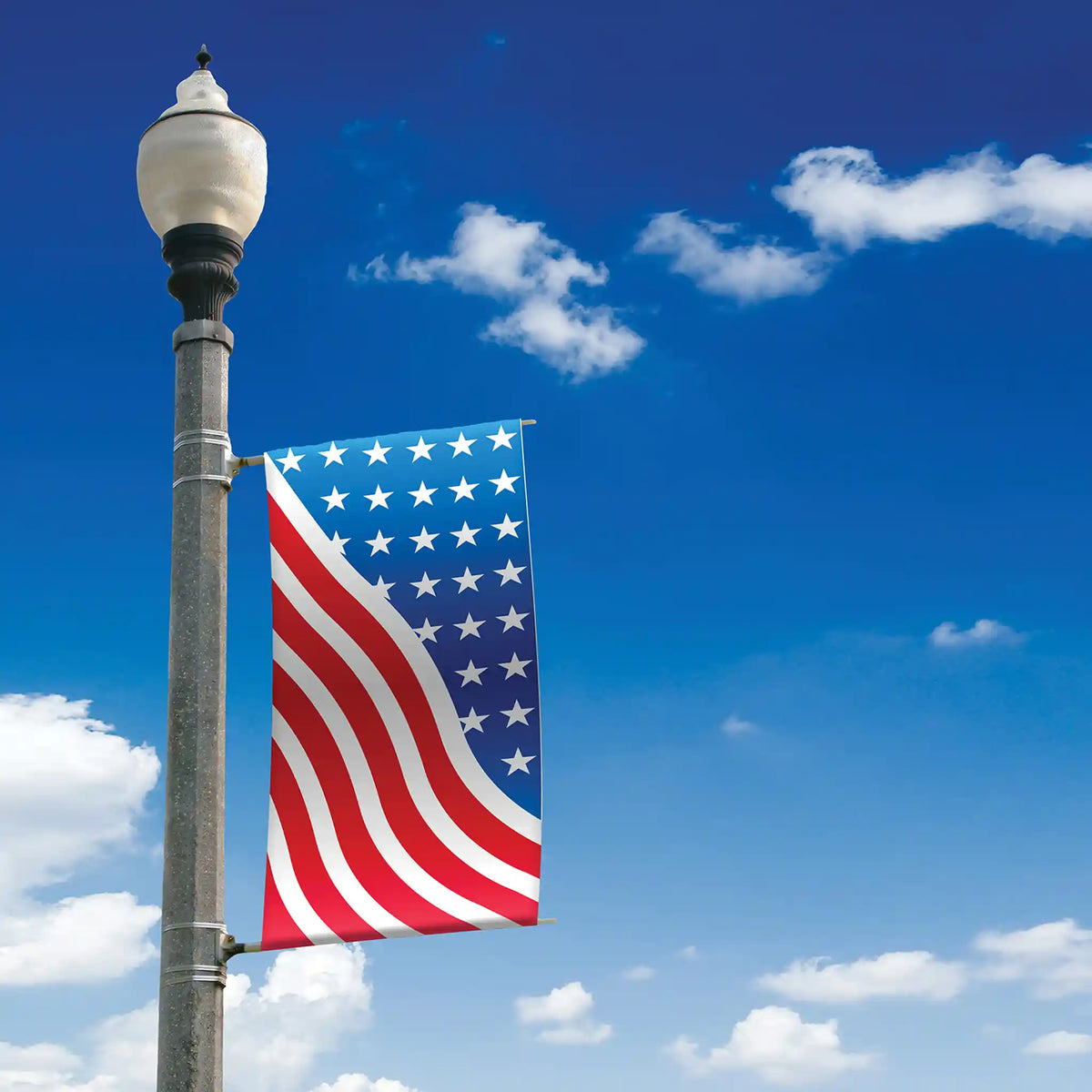 American Flag Pole Banner.