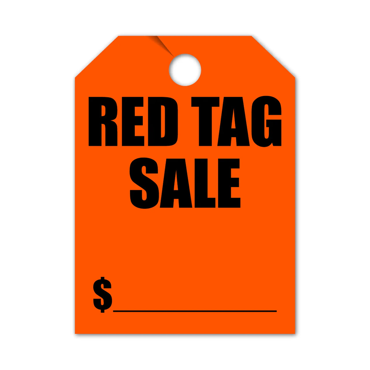 Red Tag Sale Mirror Tag