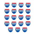 Thumbnail for Model Year Interstate Windshield Stickers