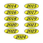 Thumbnail for Oval Year Sticker Four Digits.